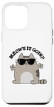 Coque pour iPhone 12 Pro Max Jeu de mots amusant pour chats Meow's It Going