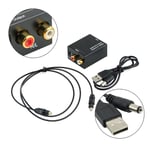 CNYO® Nouveau Numérique à Analogique Adaptateur Convertisseur Numérique Adaptateur Optique Coaxial RCA Toslink Signal à Analogique Audio Convertisseur RCA