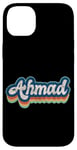 Coque pour iPhone 14 Plus Ahmad Prénom Garçon Style Vintage Années 70 80 Personnalisé