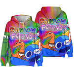 Roblox Rainbow Friends Barnkläder för Barn Vinter Hoodie Tröja A 130cm A