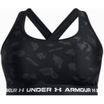 Under Armour Crossback Mid Bra Femme Noir