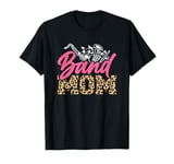 Band Mom Leopard Print Music Instruments T-Shirt