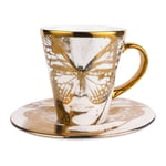 CG Gold Edition Espressokopp med Fat, Golden Butterfly