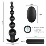 Remote Control Anal Butt Plug Bullet Vibrator for Couples  + Jelly Lubricant 