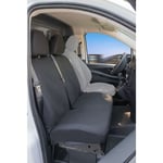 Housse de siège Transporter en tissu pour Mercedes Vito 447, double banquette avant