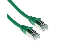ACT Green 1 meter LSZH SFTP CAT6A patch cable snagless with RJ45 connectors CAT6A S/FTP LSZH SNG GN 1.00M (FB7701)