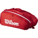 Wilson Super Tour 15-pack racketväska, röd