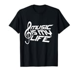 Music Is My Life Sounds Listening Melody Beats Vibes Lover T-Shirt