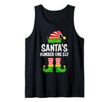 Christmas Costume SANTA'S NUMBER ONE ELF Funny Children Tank Top