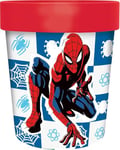 STOR Gobelet pour enfant Marvel Spiderman Spider-Man en plastique rouge 260 ml avec base antidérapante