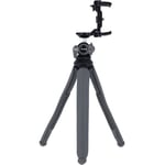 Rollei Monkey Pod 3: Versatile Mini Tripod - Smartphone, Camera, Selfie Stick - Compatible, Flexible, Lightweight, 360° Rotating Ball Head (Grey)