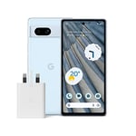 Google Pixel 7a and Pixel 30W Charger Bundle – Unlocked Android 5G Smartphone with Wide-Angle Lens and 24-Hour Battery - Sea (Amazon Exclusive)