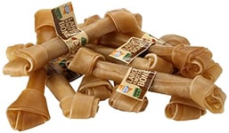 Good Boy - Large Rawhide Knotted Bones - Dog Chews - Made From 100 Percent Natural Hide - Pack of 10 - Dog Treats Natural