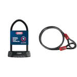 Abus Granit XPlus 540 U-Lock 160HB230 Anti-Theft, 230 mm + USH540 & Cobra 27391 12/180 Steel Cable Loop