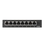 New 8 Port Gigabit PoE Switch Sturdy Metal Fanless Plug And Play Wall Mount Ethe