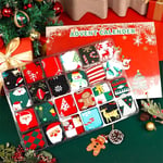 Men Women Christmas Socks  24 Days Countdown Advent Calendar Present UK