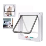 Nazalus-Vente chaude-Chatiere Pour Chat Chien Pour les animaux de compagnie Taille L 23.5 25 5.5cm, Blanc