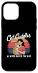 Coque pour iPhone 12 mini Les câlins pour chat sauvent toujours la journée