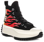 Converse A08766C Chuck Taylor High Top Womens Trainer In Black Red UK 5.5 - 9