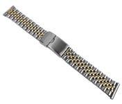 Minott Bracelet Montre Inox Bicolore Argent / Couleur or Jaune 20mm