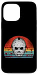 iPhone 13 Pro Max Scary Horror Movie Hockey Mask Retro Sunset Case