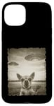 Coque pour iPhone 15 Plus Chihuahua Chien Selfie Vieux Téléphone Photo Drôle Observation OVNI