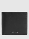 Reiss Cabot Leather Wallet, Black