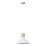 SOLLUX lighting - Suspension Luminaire Jaga - Lampe Pendante - Lustre de Salon Élégante - Longue Durée de Vie - Design Attrayant - Acier - E27, 1x max 15W LED, ~230V, 50Hz - Blanc