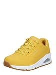 Skechers Femme Uno Baskets Tendance, Yellow, 41 EU