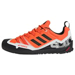 adidas Unisex Terrex Swift Solo 2.0 Hiking Shoes Sneaker, Orange/Core Black/Crystal White, 4 UK