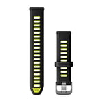 Garmin Original Strap, 18mm, Quick Release Strap, Silicone, Black & Amp Yellow (Forerunner 265S Style), Black & Amp Yellow (Forerunner 265S style), 18mm