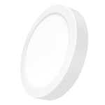 LED ATOMANT Plafonnier LED Surface Rond 220mm 20W, Couleur Blanc Neutre (4500K), 1800 Lumens, Driver inclus