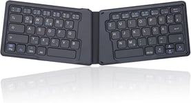 PERIBOARD-805 Ergo Clavier ergonomique pliable Bluetooth 5.1 ultra fin et portable Gris foncé Disposition QWERTZ allemande