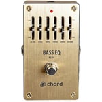 Chord | Guitar Effects Pedal | BQ-50 5-band Bass EQ Pedal: Precision Tone Shaping for Bass Guitarists with Adjustable Frequency Sliders and Durable Design