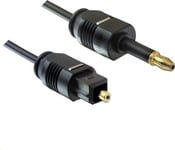 Kabel Premiumcord Jack 3.5Mm - Toslink Mini 3M Czarny (Kjtos2-3)