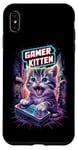 Coque pour iPhone XS Max Gamer Kitten Cute Gaming Jeux vidéo Cat Lover