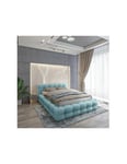 Lit coffre 160x200 coloris bleu clair - Collection BRAVE