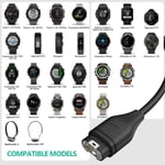 Smart Watch Charging Cable Data Compatible for Garmin Charger Solar