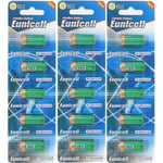 Eunicell Lot de 15 piles alcalines sans mercure 4LR44 6 V (3 blisters de 5 piles) PX28, 4G13, 476A, L1325