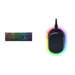 Razer DeathStalker V2 Pro (Switches Rouges) - Clavier Gamer Optique sans-Fil à Profil Bas & Mouse Dock Pro & Charging Puck - Station de Recharge magnétique sans Fil & Module pour Souris