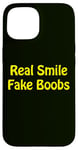 Coque pour iPhone 15 Real Smile. Faux Seins