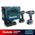 Makita DLX2180TJ Cordless Twin Pack Brushless Kit DHP458 DTD153 (2 X 5.0Ah)