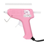 Limpistol Mini 7 mm rosa, 10 W, 175 cm ledningslængde. 2 limstave medfølger