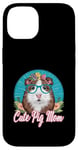 Coque pour iPhone 14 Maman de cochon d'Inde pour les propriétaires de cochons d'Inde éleveurs de cochons d'Inde