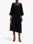 o.p.t Santana Puff Sleeve Midi Dress, Black