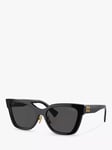 Miu Miu MU 02ZS Women's Cat's Eye Sunglasses, Black