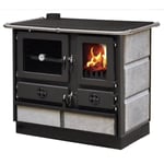 Cuisinière à bois Magnum MBS en fonte - Interstoves - Sortie côté gauche - 9,5 KW - Rendement 76,1%