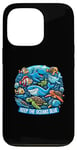 iPhone 13 Pro Keep the Oceans Blue Marine Life Art Environmental Case