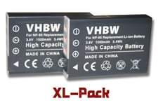 2x batteries vhbw de caméra SET pour Fujifilm X30, Fujifilm X100T comme Fuji NP-95, Ricoh DB-90.