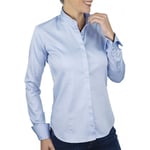 Chemise Andrew Mc Allister  chemise femme col mao celia bleu